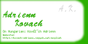 adrienn kovach business card
